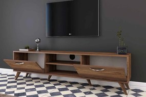 Dizajnový TV stolík Einya 180 cm vzor orech