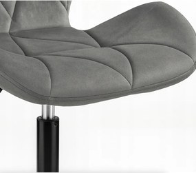 Ergonomická kancelárska otočná stolička – zamat Tmavomodrá