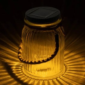 Solárne svetlo, 3 LED, plastové, teplá biela