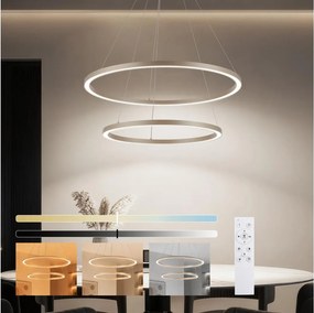 Brilagi - LED stmievateľný luster na lanku PORTOFINO LED/98W/230V pr. 80 cm béžový + DO