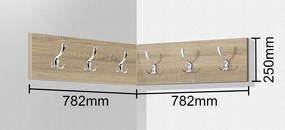 Nabytekmorava Botník do predsiene - ROHOVÝ botník PR 17 farba lamina: buk 381