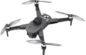 LEAN Toys Dron Y329, HD kamera, WiFi, LED svetlá, ovládanie cez aplikáciu, uhlíkovo čierny