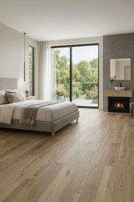 Beauflor, PVC podlaha - lino Blacktex Columbian Oak 692M, na mieru, šíře 3m,4m, hnedá, filc, chodba / predsieň
