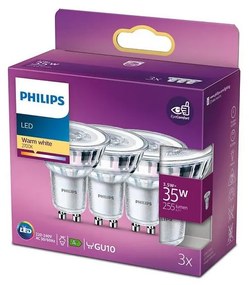 SADA 3x LED Žiarovka Philips GU10/3,5W/230V 2700K 8718699776213