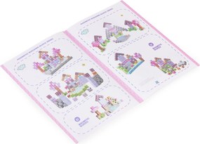 MULTISTORE Magnetické kocky – stavebnica 140 dielov pre deti 3+ (farebné, ružové)