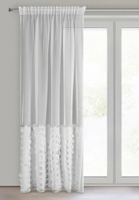 ZÁCLONA NA PÁSKE DEBORA 140X270 CM BIELA