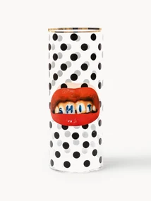 Sklenená váza Toiletpaper, V 50 cm