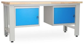 Dielenský stôl Solid OAK-11, 180 cm, 2 závesné boxy, dub