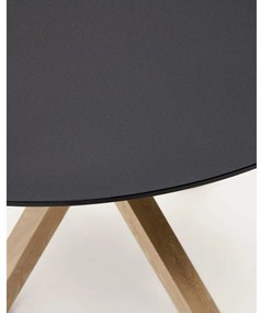 Okrúhly jedálenský stôl so sklenenou doskou ø 120 cm Argo – Kave Home
