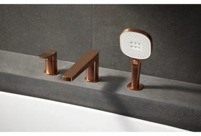 KFA Armatura 4525-210-34 - 3-otvorová vaňová batéria MALAGA ružové zlato