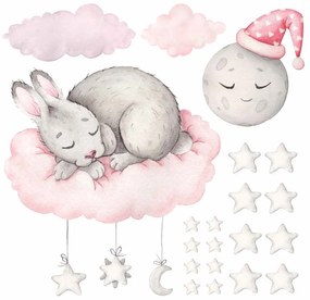 Gario Detská nálepka na stenu Sweet dreams - zajačik
