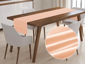 Biante Saténový behúň na stôl polyesterový Satén LUX-L060 Svetlo broskyňový 35x160 cm