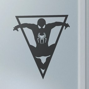 Veselá Stena Samolepka na stenu na stenu Spiderman trojuholník Farba: černá