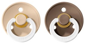 BIBS Colour cumlíky, kaučuk NOČNÉ 2ks - veľkosť 2 - Vanilla Dark Oak