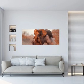 Obraz - Veľký slon africký (120x50 cm)
