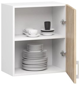 Kuchynská závesná skrinka Š 50 cm D1 Artus biela/sonoma