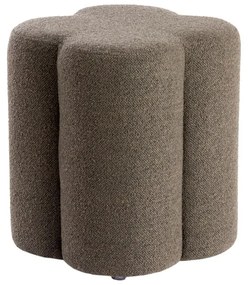 Hnedý taburet z textílie buklé Nalani – Light &amp; Living