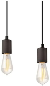 Čierne závesné svietidlo Leon – LAMKUR