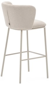 Béžová barová stolička (výška sedadla 75 cm) Ciselia – Kave Home