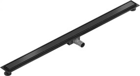 Mexen Flat nerezový sprchový žľab 140 cm vzor M13, 2v1, čierna, 1710140