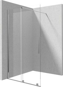 Deante Sprchová zastena Walk-in Prizma, posuvná - KTJ 039R 90 cm, chróm - bez vaničky