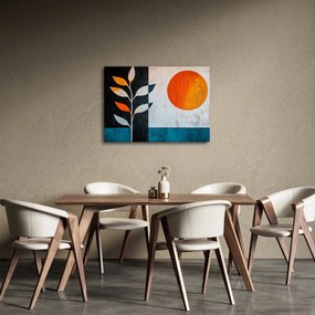 Obraz - Abstrakcia rastliny a slnka (70x50 cm)