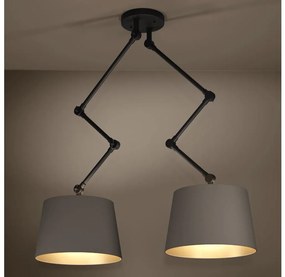 Eglo 390199 - Luster na tyči PISTUNIO 2xE27/40W/230V hnedá