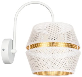 Nástenné svietidlo PARIS 1xE27/60W/230V biela/zlatá