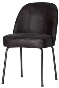 Jedálenská stolička vogue kožená čierna MUZZA