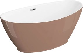 Polimat Akrylátová voľne stojaca vaňa Mango 150x75 POLIMAT-Rozmery: 150x75, POLIMAT-Farba vane: Biela / čierna mat