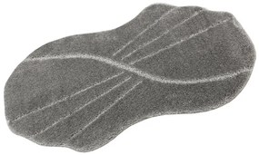 Kúpeľňový koberček Shell sivý