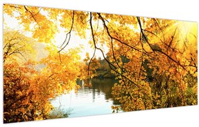 Obraz - Jesenný strom (120x50 cm)