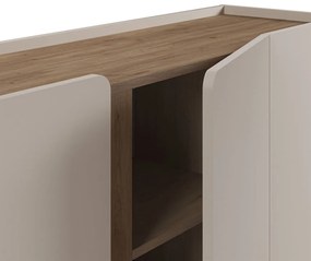 Komoda v dekore duba v krémovo-prírodnej farbe 180x82x40 cm Lucile – Marckeric