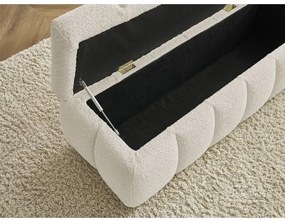 Béžová lavica z textílie buklé Mont Blanc – Bobochic Paris