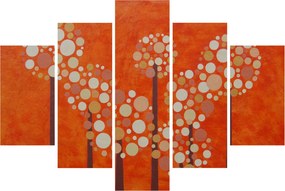 Obraz - Oranžový les (150x105 cm)