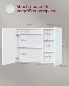 Zrkadlová skrinka BBK134W01