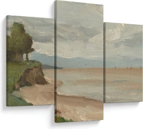 Obraz - Jean-Baptiste-Camille Corot, Beach Near Etretat, reprodukcia (90x60 cm)