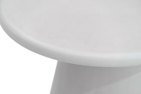 Okrúhly konferenčný stolík Clav 60 cm - svetlošedý