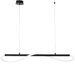 Toolight Toolight, LED závesné svietidlo 120 cm 60W APP853-CP LONG BLACK, čierna-biela, OSW-04030
