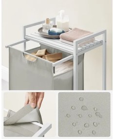 Koš na bielizeň REX biela