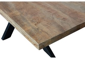 Jedálenský stôl z mangového dreva Memphis 200x100 cm obdĺžnik Mahom