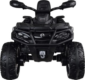 JOKOMISIADA Detská štvorkolka na akumulátor pre 2 osoby CAN-AM OUTLANDER 4x4 s LED panelom PA0326 čierna