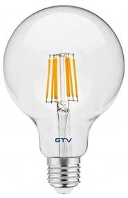 Neutrálna biela filamentová žiarovka E27, 8 W – GTV