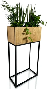 Dekorstudio Moderný kvetináč LOFT FIORINO dub 42x22x80cm