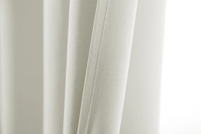 Bielo-krémový záves OXFORD 140x250 cm Zavesenie: Kovové krúžky