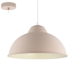 Eglo 54964 - Luster na lanku TRURO-P 1xE27/60W/230V ružová