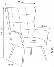 Relaxačné kreslo 315 BGE2, béžové
