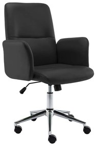 Kancelárska stolička čierna umelá koža