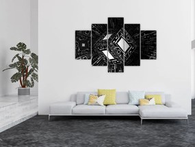 Obraz abstraktné kocky (150x105 cm)