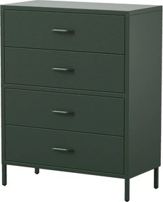 Moderná komoda Carla na nohách: tmavo zelená (1580)